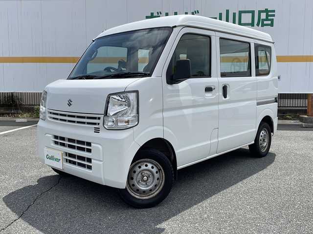 スズキ エブリイ PA 山口県 2020(令2)年 8.6万km スペリアホワイト 社外ナビ/CD/BT/ワンセグTV/ハイルーフ/天井シェルフ/ヘッドライトレベライザー/純正ゴムフロアマット
