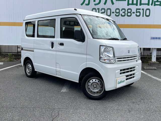 スズキ エブリイ PA 山口県 2020(令2)年 8.6万km スペリアホワイト 社外ナビ/CD/BT/ワンセグTV/ハイルーフ/天井シェルフ/ヘッドライトレベライザー/純正ゴムフロアマット