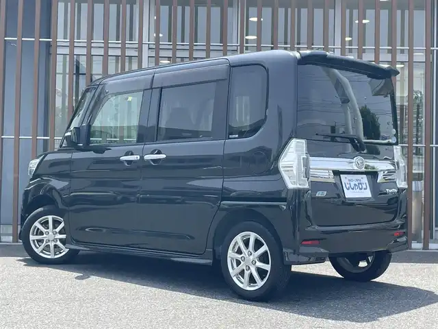 ダイハツ タント カスタム X SA 鳥取県 2014(平26)年 7万km ブラックマイカメタリック (株)IDOMが運営する【じしゃロン鳥取店】の自社ローン専用車両になります。こちらは現金またはオートローンご利用時の価格です。自社ローンご希望の方は別途その旨お申付け下さい/純正8型ナビ（NSZN-W64DB）/・フルセグ/CD/DVD/BT/バックカメラ/両側パワースライドドア/純正フリップダウンモニター/衝突軽減ブレーキ/アイドリングストップ/ステアリングスイッチ/純正14インチAW/ETC/スマートキー/プッシュスタート