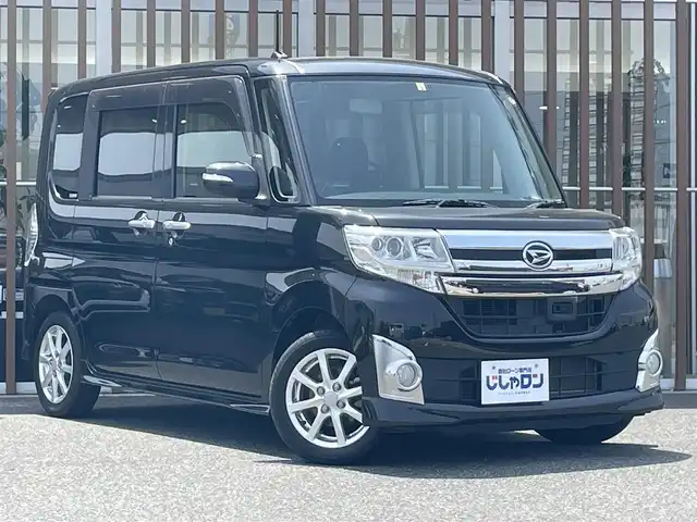 ダイハツ タント カスタム X SA 鳥取県 2014(平26)年 7万km ブラックマイカメタリック (株)IDOMが運営する【じしゃロン鳥取店】の自社ローン専用車両になります。こちらは現金またはオートローンご利用時の価格です。自社ローンご希望の方は別途その旨お申付け下さい/純正8型ナビ（NSZN-W64DB）/・フルセグ/CD/DVD/BT/バックカメラ/両側パワースライドドア/純正フリップダウンモニター/衝突軽減ブレーキ/アイドリングストップ/ステアリングスイッチ/純正14インチAW/ETC/スマートキー/プッシュスタート