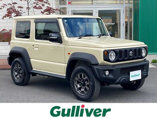 スズキ ジムニー シエラ JC 青森県 2024(令6)年 0.1万km シフォンアイボリーM 4WD/社外8インチメモリナビ・フルセグTV/CD・DVD・Bluetooth・SD/前席シートヒーター/セーフティサポート/デュアルセンサーブレーキサポート/車線逸脱警報/ハイビームアシスト/クルーズコントロール/ドアミラーヒーター/ETC/LEDヘッドライト/フォグランプ/純正15インチアルミ/プッシュスタート/スマートキー