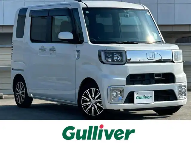 ダイハツ ウェイク X ファインセレクション SA 静岡県 2016(平28)年 6.9万km パールホワイトⅢ 社外SDナビ/フルセグTV/AM/FM/CD/BT/UVカットガラス/片側パワースライドドア/フロントベンチシート/床下ラゲージボックス/アイドリングストップ/スマートキー/バックカメラ/ETC/純正14インチAW/SRSエアバッグ/横滑り防止装置/衝突被害軽減システム/ドライブレコーダー/保証書/記録簿