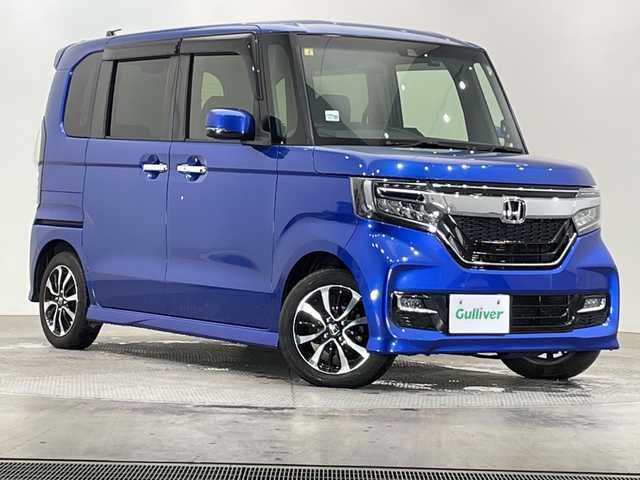 ホンダ Ｎ ＢＯＸ カスタム G L ホンダセンシング 栃木県 2020(令2)年 3.2万km ブリリアントスポーティブルーメタリック2トーン 純正ナビ/(CD/DVD/ワンセグTV/Bluetooth/SD/USB)/バックカメラ/ホンダセンシング/ETC/ドライブレコーダー/両側パワースライドドア/LEDヘッドライト/禁煙車/プッシュスタート/スマートキー/シートヒーター/オートライト/横滑り防止装置/純正アルミホイール/純正フロアマット