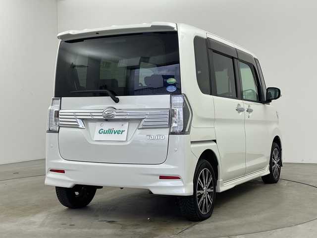 ダイハツ タント カスタムX トップED LTD SAⅢ 兵庫県 2018(平30)年 5.9万km パールホワイトⅢ ・社外ナビ（AM/FM/CD/DVD/TV/SD/BT)/・運転席シートヒーター/・両側パワースライドドア/・スマートアシストIII/・オートマチックハイビーム/・ステアリングスイッチ/・アイドリングストップ/・LEDライト/・フォグランプ/・ウィンカーミラー/・ETC/・ハーフレザーシート/・純正14インチアルミホイール/・純正フロアマット/・ドアバイザー/・スマートキー/・保証書/・取扱説明書