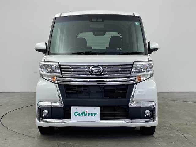 ダイハツ タント カスタムX トップED LTD SAⅢ 兵庫県 2018(平30)年 5.9万km パールホワイトⅢ ・社外ナビ（AM/FM/CD/DVD/TV/SD/BT)/・運転席シートヒーター/・両側パワースライドドア/・スマートアシストIII/・オートマチックハイビーム/・ステアリングスイッチ/・アイドリングストップ/・LEDライト/・フォグランプ/・ウィンカーミラー/・ETC/・ハーフレザーシート/・純正14インチアルミホイール/・純正フロアマット/・ドアバイザー/・スマートキー/・保証書/・取扱説明書