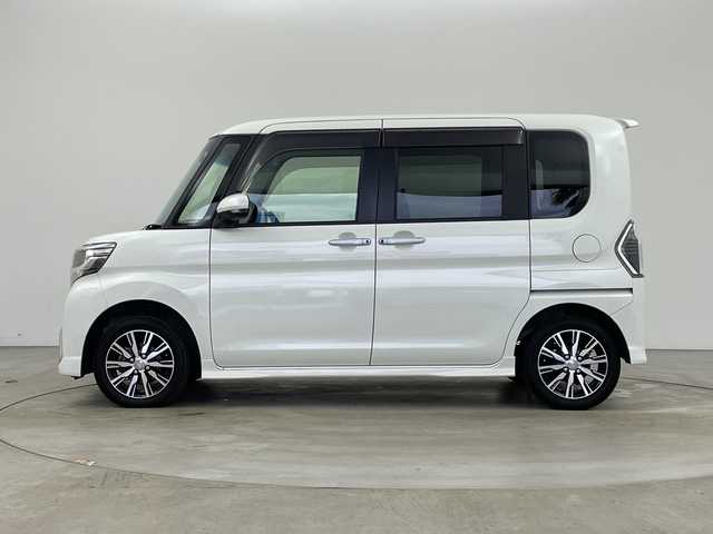 ダイハツ タント カスタムX トップED LTD SAⅢ 兵庫県 2018(平30)年 5.9万km パールホワイトⅢ ・社外ナビ（AM/FM/CD/DVD/TV/SD/BT)/・運転席シートヒーター/・両側パワースライドドア/・スマートアシストIII/・オートマチックハイビーム/・ステアリングスイッチ/・アイドリングストップ/・LEDライト/・フォグランプ/・ウィンカーミラー/・ETC/・ハーフレザーシート/・純正14インチアルミホイール/・純正フロアマット/・ドアバイザー/・スマートキー/・保証書/・取扱説明書