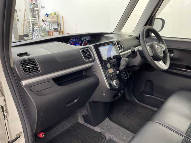 ダイハツ タント カスタムX トップED LTD SAⅢ 兵庫県 2018(平30)年 5.9万km パールホワイトⅢ ・社外ナビ（AM/FM/CD/DVD/TV/SD/BT)/・運転席シートヒーター/・両側パワースライドドア/・スマートアシストIII/・オートマチックハイビーム/・ステアリングスイッチ/・アイドリングストップ/・LEDライト/・フォグランプ/・ウィンカーミラー/・ETC/・ハーフレザーシート/・純正14インチアルミホイール/・純正フロアマット/・ドアバイザー/・スマートキー/・保証書/・取扱説明書
