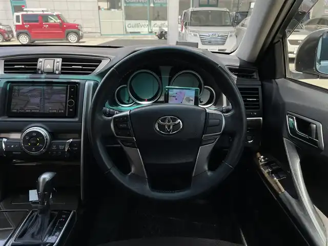 トヨタ マークＸ 250G Four 青森県 2012(平24)年 4.4万km アイスチタニウムマイカメタリック ４ＷＤ/純正ナビ/【AM/FM/CD/DVD/BT/VTR】/フルセグＴＶ/バックカメラ/ドライブレコーダー/ＭＴモード付ＡＴ/横滑り防止機能/フロントワイパーデアイサー/電動格納ミラー/ドアバイザー/社外レーダー探知機/スペアキー/ＥＴＣ/社外AW冬タイヤ積込/取扱説明書/保証書