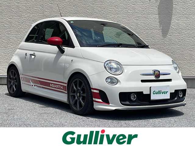 アバルト ５００ 滋賀県 2010(平22)年 6.1万km 白 純正オーディオ/AM/FM/CD/ステアリングリモコン/リモコンキー/スペアキー/レザーシート