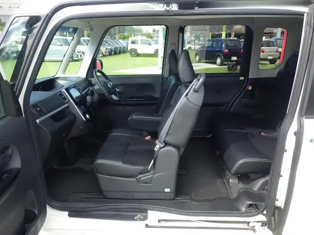 ダイハツ タント カスタム X トップED SAⅡ 熊本県 2016(平28)年 4.6万km パールホワイトⅢ スマートアシストII/左パワースライドドア/右イージークローザードア/純正SDナビ/地デジTV/【DVD/CD再生機能　Bluetooth接続】/バックカメラ/ドライブレコーダー（前後撮影）/ハーフレザーシート/ETC/LEDヘッドライト/フォグライト/ウインカーミラー/リアコーナーセンサー/キーフリーシステム