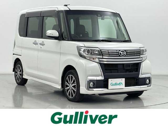 ダイハツ タント カスタム X トップED SAⅡ 熊本県 2016(平28)年 4.7万km パールホワイトⅢ 禁煙車　/純正ナビNSZN-X66D-T1（ＣＤ・ＤＶＤ・フルセグ・ＢＴ・SD・ipod・ＵＳＢ・ＨＤＭＩ）/社外前後ドライブレコーダー　/バックカメラ　/ＥＴＣ　/片側パワースライドドア　/後ろのみクリアランスソナー/衝突軽減ブレーキ/横滑り防止/アイドリングストップ/ハーフレザーシート/純正フロアマット/純正１４インチAW/オートライト/LEDヘッドライト/フォグランプ/スマートキー/プッシュスタート/スペアキー1本