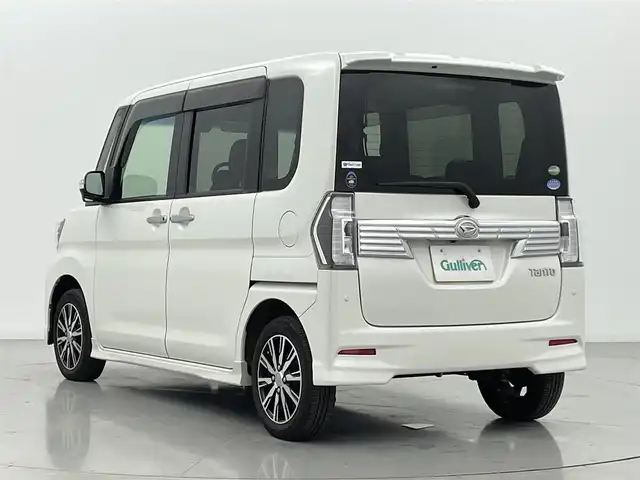 ダイハツ タント カスタム X トップED SAⅡ 熊本県 2016(平28)年 4.7万km パールホワイトⅢ 禁煙車　/純正ナビNSZN-X66D-T1（ＣＤ・ＤＶＤ・フルセグ・ＢＴ・SD・ipod・ＵＳＢ・ＨＤＭＩ）/社外前後ドライブレコーダー　/バックカメラ　/ＥＴＣ　/片側パワースライドドア　/後ろのみクリアランスソナー/衝突軽減ブレーキ/横滑り防止/アイドリングストップ/ハーフレザーシート/純正フロアマット/純正１４インチAW/オートライト/LEDヘッドライト/フォグランプ/スマートキー/プッシュスタート/スペアキー1本