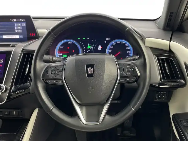 トヨタ クラウン ハイブリッド RS アドバンス 鹿児島県 2020(令2)年 5.8万km プレシャスブラックパール メーカーOPナビ/（AM/FM/CD/DVD/Bluetooth/フルセグ）/バックカメラ/サンルーフ/TRDエアロ/ホワイトレザーシート/ETC2.0/トヨタセーフティセンス/ドライブレコーダー/パワーシート/シートメモリ―/パドルシフト/ステアリングヒーター/ヘッドアップディスプレイ/ブラインドスポットモニター/シートヒーター/シートベンチレーション/LEDヘッドライト/AC100V