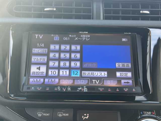 トヨタ アクア X－URBAN 岐阜県 2015(平27)年 11.5万km コバルトブルーメタリック 【登録時走行距離：114635km】/社外ナビ/フルセグテレビ/バックカメラ/ルーフレール/Ｘ－ＵＲＢＡＮエアロ/ＬＥＤヘッドライト/純正アルミホイール/純正フロアマット/ドアバイザー/フォグランプ/ハーフレザーシート/ETC/禁煙車/プッシュスタート/スマートキー/横滑り防止装置