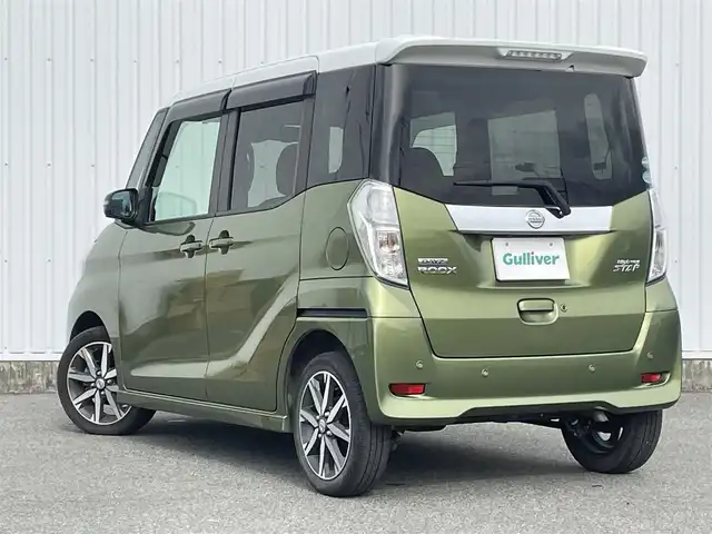 日産 デイズ ルークス ハイウェイスター Gターボ 福岡県 2019(令1)年 5.6万km ホワイトソリッド/プレミアムオリーブM 純正ナビ（ＭＭ３１９Ｄ－Ｗ）/フルセグTV/CD/DVD/BT/SD/AUX/AM/FM/アラウンドビューモニター/エマージェンシーブレーキ/両側パワースライドドア/ＬＤＷ/クルーズコントロール/前後ドラレコ/ＥＴＣ２．０/オートハイビーム/ＬＥＤオートライト/フォグランプ/スマートキー/プッシュスタート/ステアリングリモコン/純正AW/シートバックテーブル/ロールサンシェード/ベンチシート