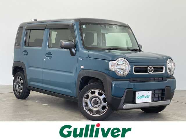 マツダ フレア クロスオーバー ハイブリッド XG 富山県 2022(令4)年 2.3万km ミスティアンバーメタリック ワンオーナー/純正ナビ【KXM-E506W】/（BT/CD/DVD/FM/AM/TV）/フルセグTV/バックカメラ/衝突被害軽減ブレーキ/レーンキープアシスト/コーナーセンサー/横滑り防止装置/盗難防止装置/シートヒーター/ETC/オートライト/スマートキー/プッシュスタート/ドアバイザー/アイドリングストップ/純正フロアマット