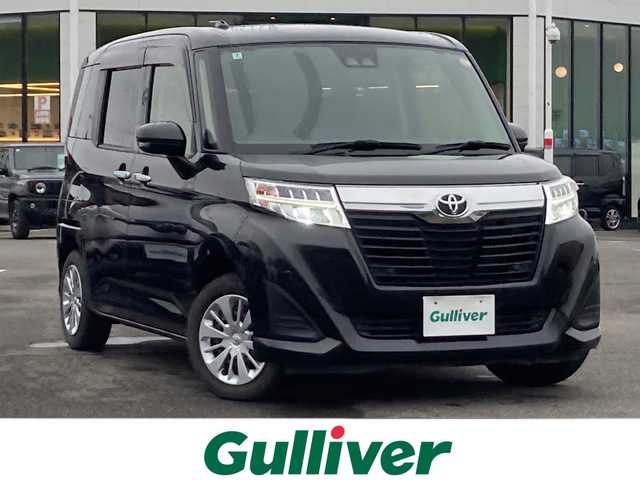 トヨタ ルーミー G 佐賀県 2020(令2)年 4.1万km ブラックマイカメタリック 純正9インチナビ/バックカメラ/両側パワースライドドア/プリクラッシュセーフティ/レーンキープアシスト/オートハイビーム/コーナーセンサー/クルーズコントロール/ステアリングスイッチ/革調シートカバー/プッシュスタート/スマートキー/LEDヘッドライト