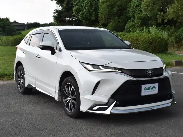 トヨタ ハリアー G 福岡県 2020(令2)年 4.4万km ホワイトパールクリスタルシャイン 　ハリアー　G　/ワンオーナー/純正ナビ/　　フルセグTV/B・T/miracast/バックカメラ/パワーバックドア/デジタルインナーミラー/　　前後方録画機能付き/トヨタセーフティーセンス/レーダークルーズコントロール/運転席パワーシート/モデリスタエアロ/オートハイビーム/クリアランスソナー/ビルトインETC/純正18インチアルミホイール/保証書あり/取扱説明書あり/スペアキーあり
