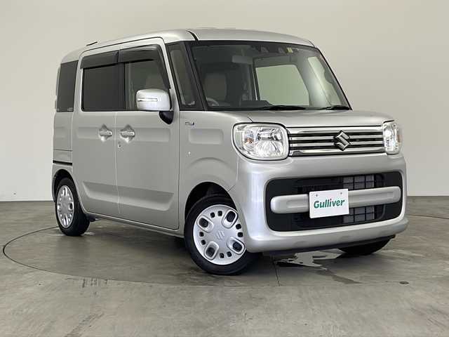 スズキ スペーシア HYBRID X 兵庫県 2023(令5)年 1.2万km シルキーシルバーメタリック ・社外ナビ&TV&BT&USB&HDMI/・ETC/・レーダークルーズコントロール/・スズキセーフティサポート/・レーンキープアシスト/・デュアルブレーキサポート/・オートマチックハイビーム/・両側パワースライドドア/・シートヒーター/・クリアランスソナー/・前後ドライブレコーダー/・アイドリングストップ/・後席サーキュレーター/・純正フロアマット/・スマートキー/・プッシュスタート