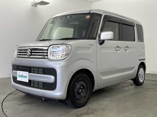 スズキ スペーシア HYBRID X 兵庫県 2023(令5)年 1.2万km シルキーシルバーメタリック ・社外ナビ&TV&BT&USB&HDMI/・ETC/・レーダークルーズコントロール/・スズキセーフティサポート/・レーンキープアシスト/・デュアルブレーキサポート/・オートマチックハイビーム/・両側パワースライドドア/・シートヒーター/・クリアランスソナー/・前後ドライブレコーダー/・アイドリングストップ/・後席サーキュレーター/・純正フロアマット/・スマートキー/・プッシュスタート