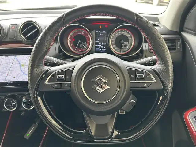 スズキ スイフト スポーツ セーフティPKG 群馬県 2018(平30)年 3.9万km プレミアムシルバーメタリック ワンオーナー/デュアルセンサーブレーキサポート/アダプティブクルーズコントロール/衝突被害軽減ブレーキ/車線逸脱警報/社外メモリナビ（AVIC-CL910）/CD/DVD/BT/HDMI/フルセグTV/バックカメラ/ステアリングスイッチ/シートヒーター/純正LEDオートライト/フォグライト/ETC/スマートキー×２/保証書＆取説