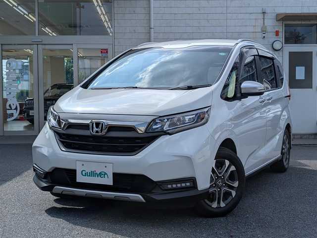 ホンダ フリード＋ ハイブリット クロスター 埼玉県 2022(令4)年 2.3万km プラチナホワイトパール ワンオーナー/メモリナビ/フルセグテレビ/バックカメラ/ドライブレコーダー/クルーズコントロール/両側パワースライドドア/プッシュスタート/シートヒーター/ETC2.0/LEDヘッドライト/整備記録簿(R5、R6)/スペアキーあり