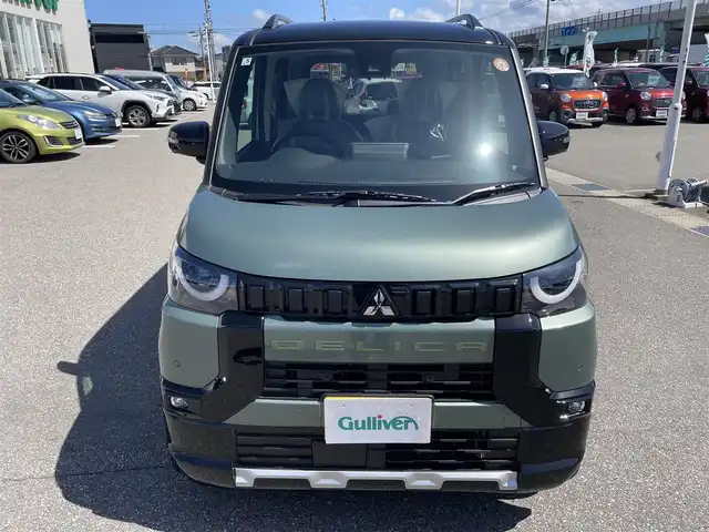 三菱 デリカミニ T プレミアム 石川県 2025(令7)年 0.1千km 緑Ⅱ 届出済未使用車/4WD/ターボ/純正9型ディスプレイオーディオ/CHAMONIXパッケージ/パノラマモニター/両側パワースライドドア/LEDヘッドライト/ゴムマット/マイパイロット/エマージェンシーブレーキ/専用ホイール/インテリキー/プッシュスタート/電動ミラー/オートエアコン/保証書