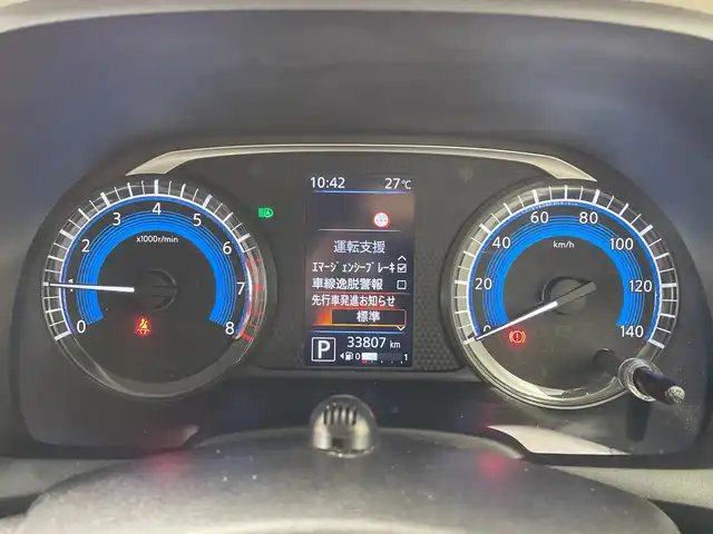 日産 デイズ X 群馬県 2020(令2)年 3.4万km スパークリングレッドM 全周囲カメラ　純正ナビ　スマートキー　衝突被害軽減ブレーキ　アイドリングストップ　純正アルミホイール　コーナーセンサー　フルセグＴＶ　ＥＴＣ　レーンキープアシスト　オートライト　プッシュスタート　禁煙