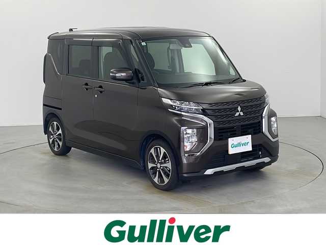 三菱 ｅＫクロススペース T 栃木県 2021(令3)年 1.6万km オークブラウンメタリック ターボ/三菱e-Assist /・衝突被害軽減ブレーキ/・踏み間違い防止アシスト/・オートハイビーム/・車線逸脱警告/・先行者発進通知/・標識認知システム/・車線維持支援/・ふらつき警報/左側パワースライドドア/純正フロアマット/純正15インチAW/シートヒーター/オートライト/LEDヘッドライト/LEDフォグランプ/スマートキー/プッシュスタート