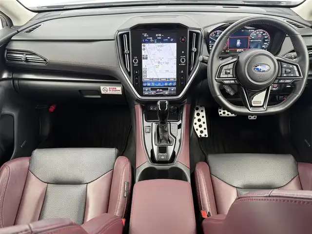 スバル レヴォーグ 1．8STIスポーツ EX 愛知県 2024(令6)年 2万km クリスタルブラックシリカ アイサイト/ハーマーカードン/11.6型純正縦型ナビ/・Bluetooth/・フルセグTV/・Applecarplay/・androidauto/アラウンドビューモニター/ドライブレコーダー/レーダークルーズコントロール/パワーバックドア/レザーシート/パワーシート（D/N）/シートヒーター（D/N）/革巻きステアリング/ステアリングリモコン/パドルシフト/電動パーキングシステム/ETC/純正フロアマット/純正アルミホイール/フォグランプ/ディライト