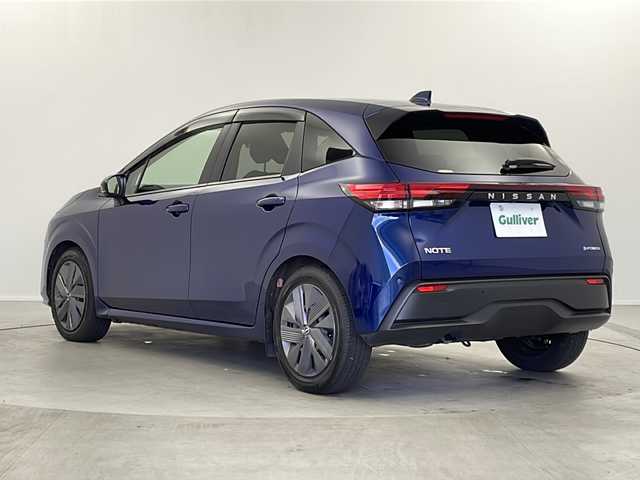 日産 ノート X 愛知県 2021(令3)年 3.9万km オーロラフレアブルーパール 日産コネクトナビ（9インチ）/・BLUETOOTH/USB/HDMI/インテリジェントルームミラー/インテリジェントアラウンドビューモニター/ブラインドスポットモニター/エマージェンシーブレーキ/オートハイビーム/フロアマット/電動パーキングブレーキ/前方ドライブレコーダー/ビルトインETC2.0/スマートキー/LEDライト