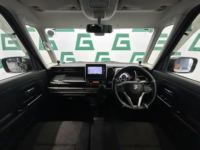 スズキ スペーシア カスタム HYBRID GS 鹿児島県 2019(令1)年 5.1万km ブルーイッシュブラックパール3 禁煙車/社外SDナビ（AVIC-RW99）/フルセグTV/片側パワースライドドア/運転席シートヒーター/デュアルセンサーブレーキサポート/レーンキープアシスト/社外スピーカー/社外メッキパーツ/社外フロアマット/アイドリングストップ/後方コーナーセンサー/電格ミラー/オートライト/LEDヘッドライト/プッシュスタート