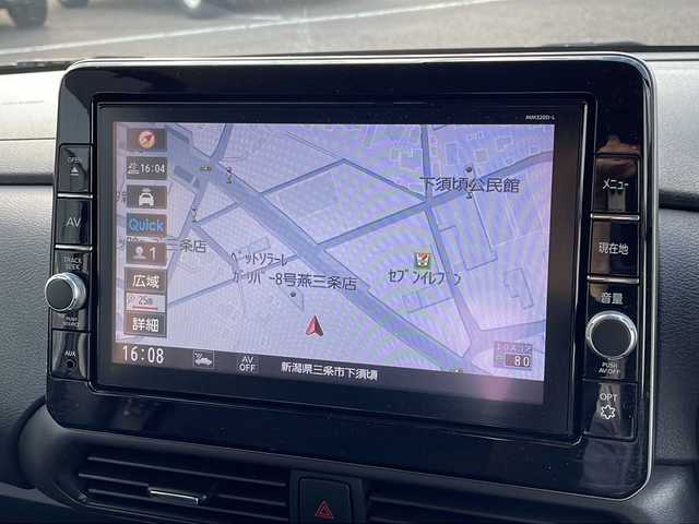 日産 ルークス ハイウェイスター X 新潟県 2021(令3)年 6.2万km アッシュブラウンM 純正メモリナビ/　フルセグ、全周囲カメラ、Bluetooth/純正ナビ連動ドラレコ/ハンズフリーオートスライドドア/エマージェンシーブレーキ/先行車発信アラート/ふらつき警報/LEDヘッドライト/純正14インチAW/スマートキー×２/保証書、取説有り