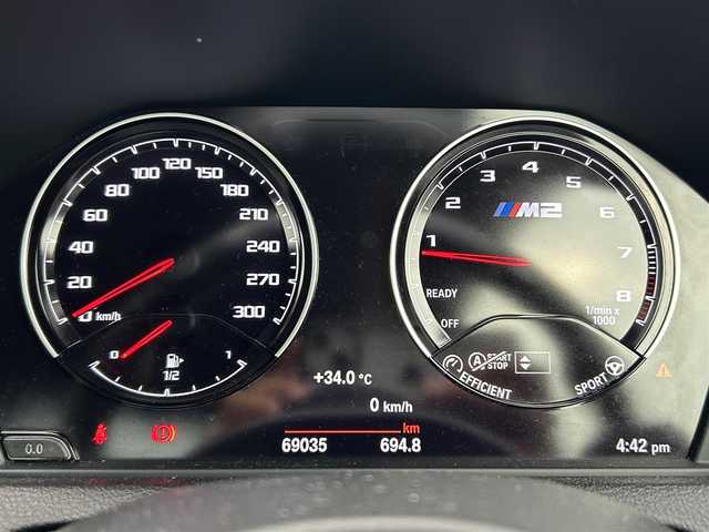 ＢＭＷ Ｍ２ コンペティション 和歌山県 2019(令1)年 6.9万km ガンＭ 純正ナビ/ハーマン・カードン/バックカメラ/(BT/CD/DVD)/衝突軽減/レーンキープ/パーキングアシスト/レザーシート/シートヒーター/パワーシート/ETC/前後ドライブレコーダー/レイズホイール/LEDヘッドライト/オートライト