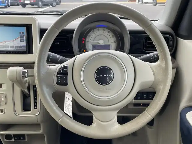スズキ ラパン モード 島根県 2019(令1)年 3.6万km フォーンベージュM 登録時走行距離35989km/ケンウッドメモリナビ(MDV-D306)/・ワンセグTV/・CD/DVD再生/・AM/FM/・ミュージックサーバー/スズキセーフティサポート/・衝突軽減ブレーキ/・横滑り防止装置/・コーナーセンサー/・車線逸脱警報/ステアリングスイッチ/ETC/キセノンヘッドライト/前席シートヒーター/純正フロアマット/スマートキー/プッシュスタート /スペアキー