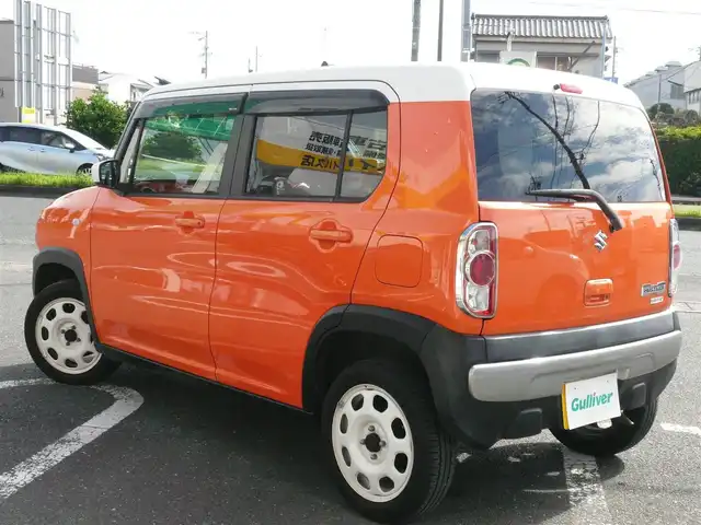 スズキ ハスラー G 静岡県 2014(平26)年 6.8万km パッションオレンジマイカ/スペリアホワイト 車検令和9年4月10日/バッテリー令和7年1月交換済み/タイヤ8ミリ/ホワイトルーフ/ホワイト塗装スチールホイール/ECLIPCE社外ナビ/（CD/FM/AM/ワンセグTV)/ETC/レーダーブレーキサポート/（衝突軽減ブレーキ）/アイドリングストップ/ヒルホールドコントロール/プッシュスタート・スマートキー/運転席シートヒーター/オートエアコン/スペアキー/純正フロアマット・バイザー