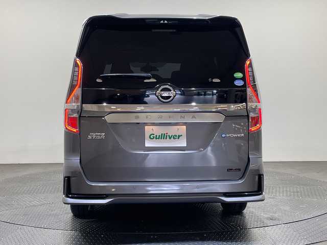 日産 セレナ e－パワー ハイウェイスター V 愛媛県 2020(令2)年 3.4万km ダークメタルグレー １０型ナビ/フルセグ／Ｂｌｕｅｔｏｏｔｈ／ＵＳＢ/全方位カメラ/後席モニター/衝突軽減ブレーキ/レーダークルーズコントロール/パーキングアシスト/ＥＴＣ/前方ドライブレコーダー/両側パワースライドドア/ブラインドスポットモニター/前後コーナーセンサー/レーンキープアシスト/オートマチックハイビーム/LEDヘッドライト