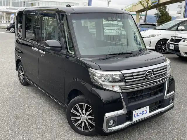 ダイハツ タント カスタム X トップED SA Ⅲ 山梨県 2018(平30)年 9.8万km ブラックマイカメタリック (株)IDOMが運営する【じしゃロン甲府店】の自社ローン対象車両になります。こちらは現金ご利用時の価格です。/自社ローンご希望の方は別途その旨お申付け下さい。/純正メモリーナビ/（フルセグTV/DVD/CD/BTオーディオ）/バックモニター/ドライブレコーダー/スマートアシストIII/左後パワースライドドア/ハーフレザーシート/運転席シートヒーター/LEDヘッドライト/フォグランプ/新車時保証書/取扱説明書