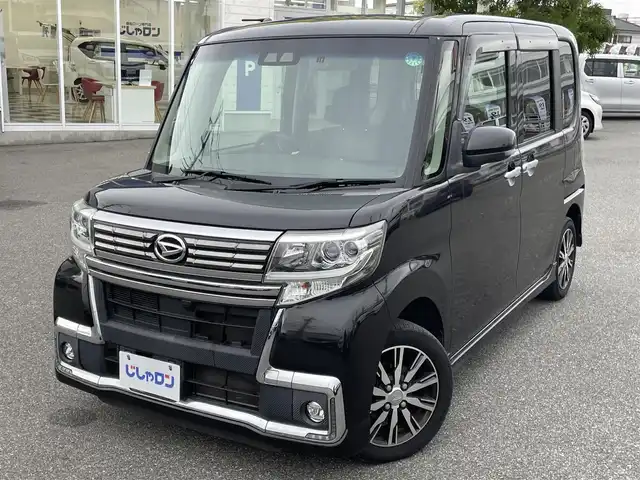 ダイハツ タント カスタム X トップED SA Ⅲ 山梨県 2018(平30)年 9.8万km ブラックマイカメタリック (株)IDOMが運営する【じしゃロン甲府店】の自社ローン対象車両になります。こちらは現金ご利用時の価格です。/自社ローンご希望の方は別途その旨お申付け下さい。/純正メモリーナビ/（フルセグTV/DVD/CD/BTオーディオ）/バックモニター/ドライブレコーダー/スマートアシストIII/左後パワースライドドア/ハーフレザーシート/運転席シートヒーター/LEDヘッドライト/フォグランプ/新車時保証書/取扱説明書