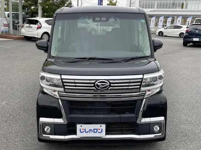 ダイハツ タント カスタム X トップED SA Ⅲ 山梨県 2018(平30)年 9.8万km ブラックマイカメタリック (株)IDOMが運営する【じしゃロン甲府店】の自社ローン対象車両になります。こちらは現金ご利用時の価格です。/自社ローンご希望の方は別途その旨お申付け下さい。/純正メモリーナビ/（フルセグTV/DVD/CD/BTオーディオ）/バックモニター/ドライブレコーダー/スマートアシストIII/左後パワースライドドア/ハーフレザーシート/運転席シートヒーター/LEDヘッドライト/フォグランプ/新車時保証書/取扱説明書