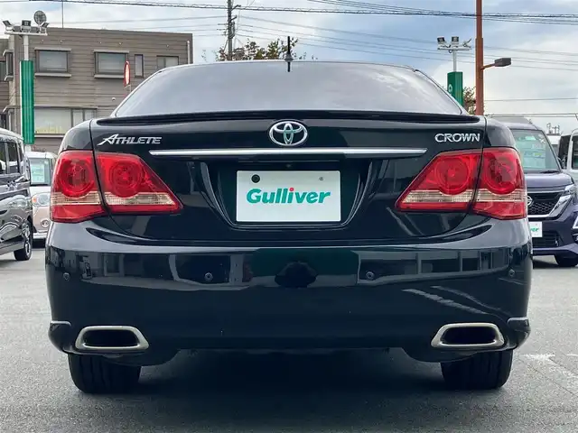 トヨタ クラウン アスリート アスリート 静岡県 2008(平20)年 11.1万km ブラック 純正ナビ(CD/DVD/フルセグ/MD)/バックカメラ/ETC/エンジンスタートボタン/パワーステアリング/パワーウィンドウ/取扱説明書/オートエアコン/スマートキー/スペアキー１本/クルーズコントロール/純正フロアマット/D席N席パワーシート/合皮シートカバー/布シート/純正アルミホイール/ABS/横滑り防止装置/コーナーセンサー前後/AFS/盗難防止装置/オートライト/キセノン/W+サイドエアバッグ/カーテンエアバッグ