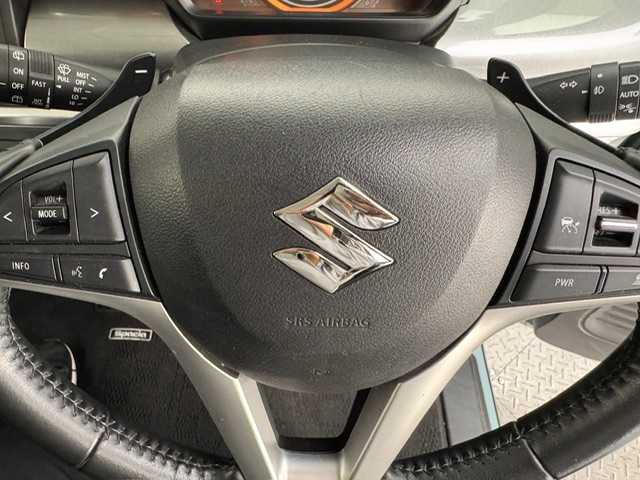 スズキ スペーシア ギア HYBRID XZターボ 兵庫県 2020(令2)年 4.1万km オフブルーメタリック/ガンメタリック2トーンルーフ ・社外SDナビ　（パナソニック　CN-RA07WD）/フルセグ、ＣＤ、DVD、BT、MSV/・両側パワースライドドア/・ドライブレコーダー/・アイドリングストップ/・シートヒーター（Ｄ/N)/・ビルトインETC/・コーナーセンサー/・パドルシフト/・ＰＣＳ/・LDA/・レーダークルーズコントロール/・ルーフレール/・ＬＥＤヘッドライト/・LEDフォグランプ/・オートライト/・オートハイビーム/・ドアバイザー/・純正フロアマット