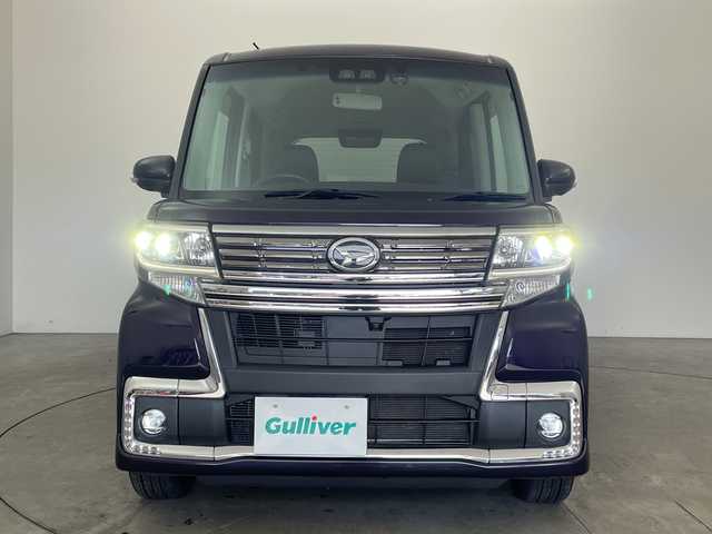 ダイハツ タント カスタムX トップED LTD SAⅢ 兵庫県 2018(平30)年 7.3万km ナイトシャドーパープルクリスタルM ・スマートアシスト３/・衝突軽減ブレーキ/・レーンキープアシスト/・誤発進抑制機能/・先行車発進お知らせ/・オートマチックハイビーム/・純正ナビ＆TV＆BT＆DVD/・全方位カメラ/・純正ドライブレコーダー/・両側パワースライドドア/・ステアリングスイッチ/・ハーフレザーシート/・運転席シートヒーター/・スマートキー/・プッシュスタート/・ETC/・アイドリングストップ/・横滑り防止装置/・LEDヘッドライト/・オートライト/・フロアマット/・純正15インチアルミホイール