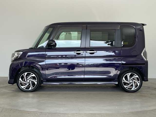 ダイハツ タント カスタムX トップED LTD SAⅢ 兵庫県 2018(平30)年 7.3万km ナイトシャドーパープルクリスタルM ・スマートアシスト３/・衝突軽減ブレーキ/・レーンキープアシスト/・誤発進抑制機能/・先行車発進お知らせ/・オートマチックハイビーム/・純正ナビ＆TV＆BT＆DVD/・全方位カメラ/・純正ドライブレコーダー/・両側パワースライドドア/・ステアリングスイッチ/・ハーフレザーシート/・運転席シートヒーター/・スマートキー/・プッシュスタート/・ETC/・アイドリングストップ/・横滑り防止装置/・LEDヘッドライト/・オートライト/・フロアマット/・純正15インチアルミホイール