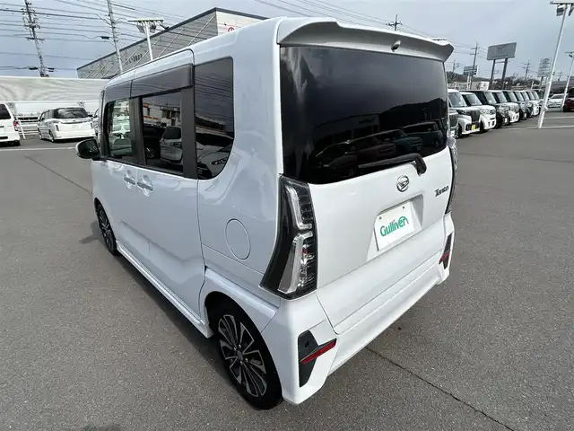 ダイハツ タント カスタム RS 岡山県 2019(令1)年 6.3万km シャイニングホワイトパール 純正ナビ　NSZN-W69D /(AM/FM/CD/DVD/TV/BT)/両側パワースライドドア/バックカメラ/衝突軽減/レーンキープアシスト/レーダークルーズコントロール/オートライト/オートマチックハイビーム/シートヒーター/プッシュスタート/ETC/純正15インチアルミホイール/純正フロアマット/アイドリングストップ/ハーフレザー/サンシェード/電格ミラー