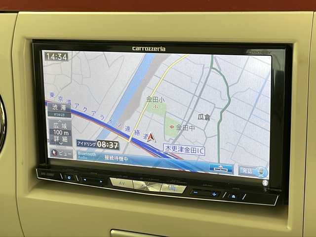 スズキ ラパン ショコラ X 千葉県 2014(平26)年 5万km ミルクティーベージュメタリック/スペリアホワイト 【成約済み車両　落札不可】　/社外メモリナビ/（フルセグ/Bluetooth/CD/DVD/AM/FM）/ETC/アイドリングストップ/スマートキー/エンジンプッシュスタート/LEDヘッドライト/電動格納ミラー/純正フロアマット/Wエアバッグ