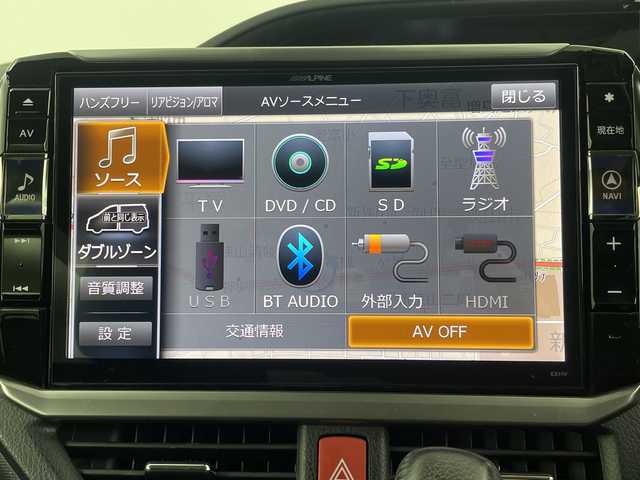 トヨタ ヴォクシー ZS 埼玉県 2017(平29)年 5.2万km ブラック フルモデリスタエアロ/社外フリップダウンモニター/社外11インチナビ　EX11V/(Bluetooth/CD/DVD/HDMI/USB/AM/FM)/地デジフルセグ/バックカメラ/前方ドライブレコーダー/ETC/車線逸脱警報/衝突軽減ブレーキ/オートマチックハイビーム/先行車発進お知らせ機能/ECOモード/ロールサンシェード/レーダー探知機　ZERO 702V/電動格納ミラー・ウィンカーミラー/フロントフォグランプ/プッシュスタート/ステアリングリモコン/社外フロアマット/純正ドアバイザー/社外18インチアルミホイール