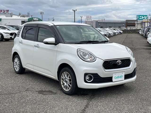 トヨタ パッソ モーダ　Gパッケージ 新潟県 2018(平30)年 5万km パールホワイトⅢ 4WD/CD/AUX/USB/ETC/ドライブレコーダー/衝突被害軽減ブレーキ/レーンキープアシスト/ベンチシート/スマートキー/プッシュスタート/LEDヘッドライト/オートライト/フォグランプ/社外14インチアルミホイール
