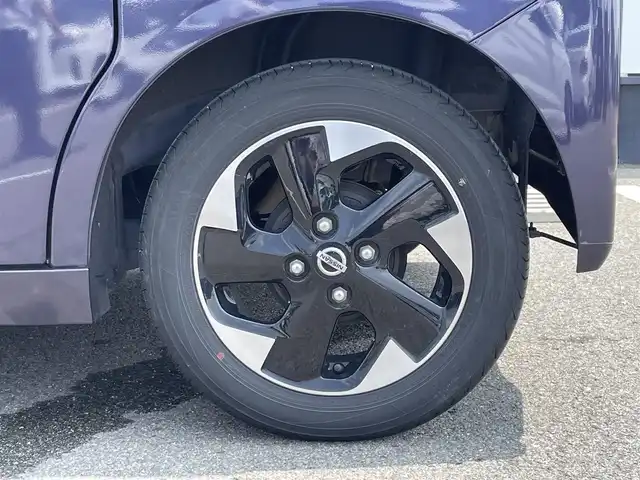 日産 ルークス ハイウェイスター X 和歌山県 2021(令3)年 2.4万km パープルⅡ 純正9インチナビ（MM312D-L)/全方位カメラ/フルセグTV/CD/DVD/BT/衝突被害軽減ブレーキ/レーンキープアシスト/前後コーナーセンサー/オートライト/片側パワースライド/ハンズフリーオートスライド/ビルトインETC/ステアリングリモコン/後席サンシェード/後席サーキュレーター/LEDヘッドライト/フォグランプ/ドアバイザー/電格ミラー/プッシュスタート