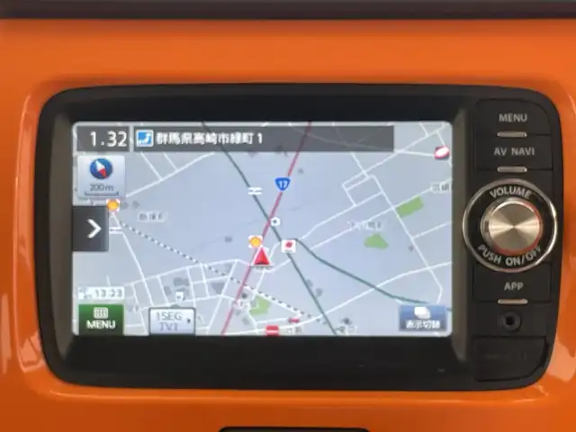 スズキ ハスラー X ターボ 群馬県 2014(平26)年 11.1万km パッションオレンジマイカ/スペリアホワイト 純正７型ナビ　前後ドラレコ　シートヒーター　アイドリングストップ　ビルトインＥＴＣ　オートライト　バックカメラ　衝突被害軽減ブレーキ　純正フロアマット　スマートキー　ＨＩＤヘッドライト　禁煙車